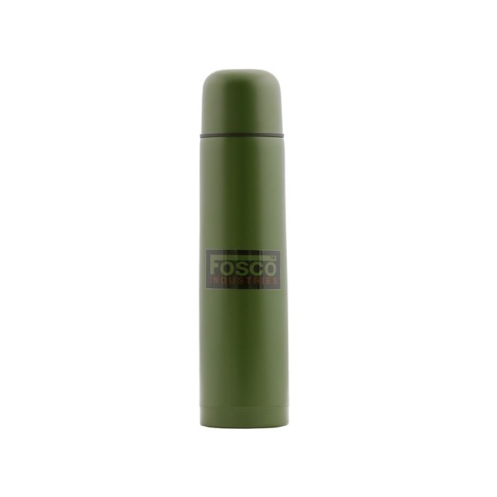 Fosco RVS thermosfles 1 liter groen