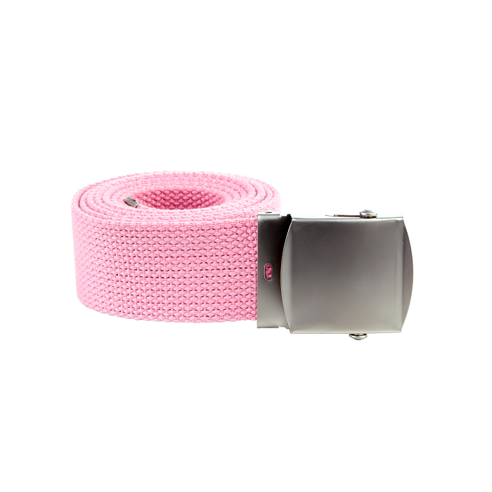 Tropenkoppel breed roze met stalen gesp
