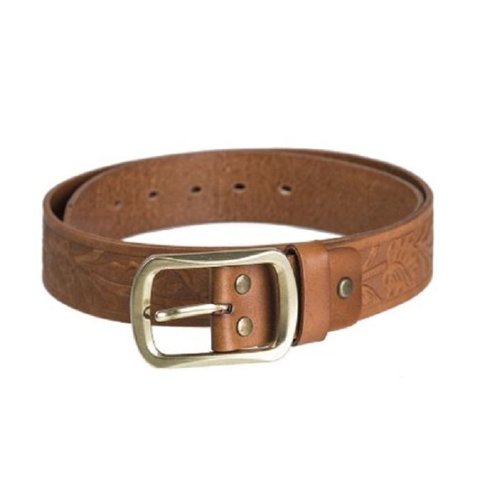 Mil-Tec western leren riem bruin