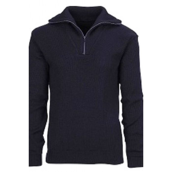 Woolmate schipperstrui wol blauw