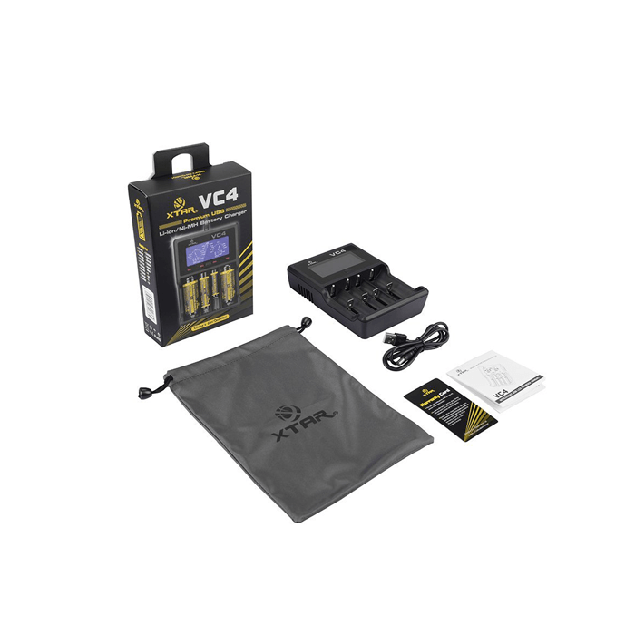 XTAR VC4 USB batterij oplader 