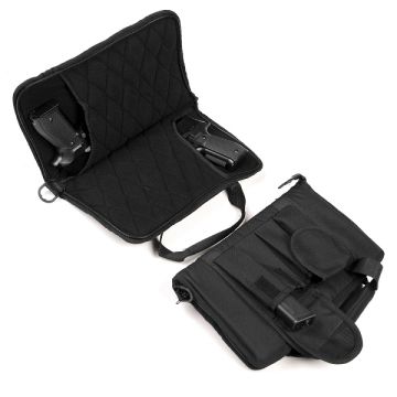 101-INC dubbele pistool tas zwart