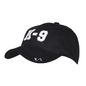 FOSTEX BASEBALL CAP K-9 ZWART