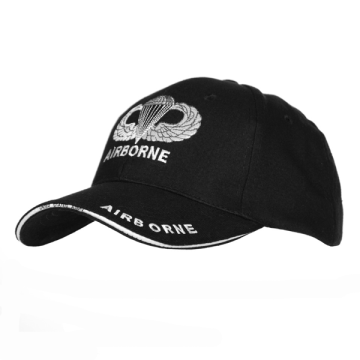 101-INC BASEBALL CAP ARMY AIRBORNE ZWART