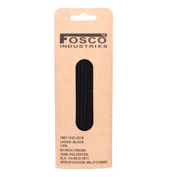 Fosco veters 160 cm zwart