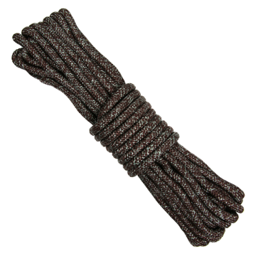 Touw 9mm bruin-grijs 15 mtr.