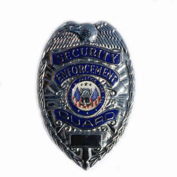 EMBLEEM METAAL SECURITY ENFORCEMENT GUARD