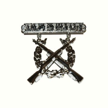 EMBLEEM METAAL RIFLE EXPERT SHOOTING BADGE
