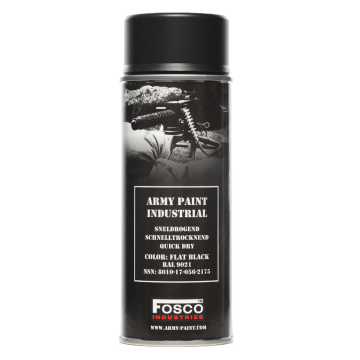 Legerverf flat black 400 ml