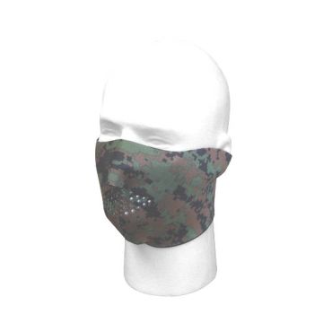 Biker mask half face digital camo
