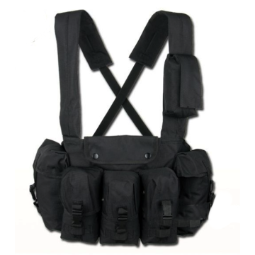 Mil-Tec chest rig 6 pockets zwart