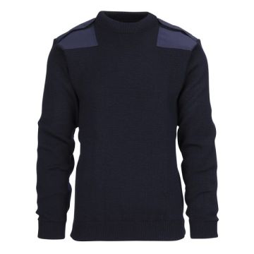 Woolmate commando trui wol blauw 