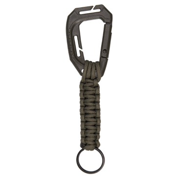 Mil-Tec karabijnhaak met paracord groen