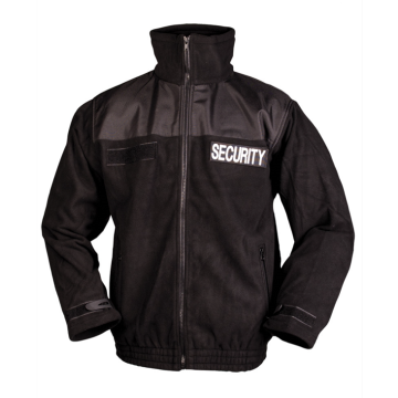 Mil-Tec security fleece jack zwart
