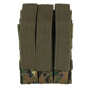 101-INC molle pouch side arm 3 magazijnen met sluiting #D digital camo