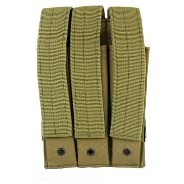 101-INC molle pouch side arm 3 magazijnen met sluiting #D khaki