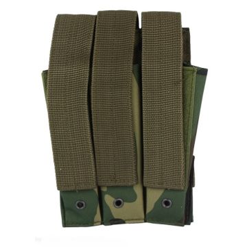 101-INC molle pouch side arm 3 magazijnen met sluiting #D woodland