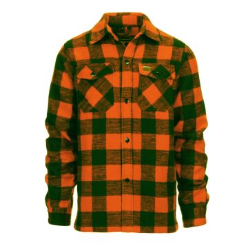 Longhorn Houthakkers overhemd zwart-oranje