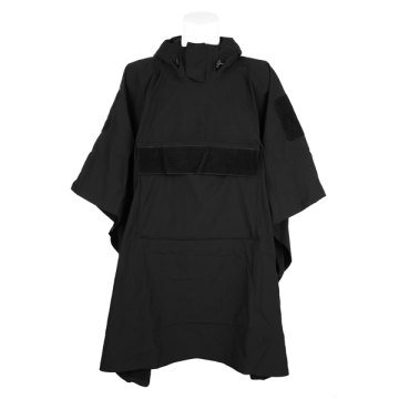 Softshell poncho zwart