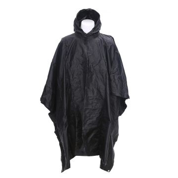 Fostex poncho ripstop zwart