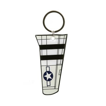 Sleutelhanger P-51 Mustang aluminium