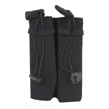 101-INC molle pouch side arm 2 magazijnen #C zwart