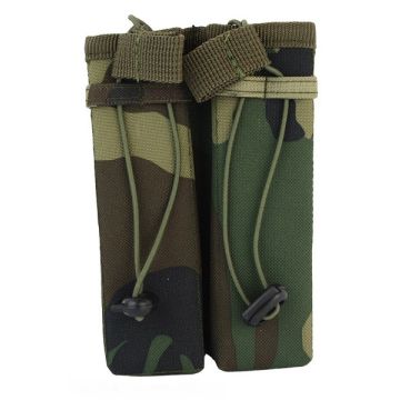 101-INC molle pouch side arm 2 magazijnen #C woodland