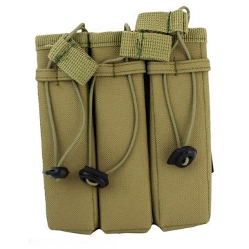 101-INC molle pouch side arm 3 magazijnen #B khaki