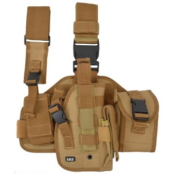 101-INC heupholster met molle systeem rechterbeen khaki
