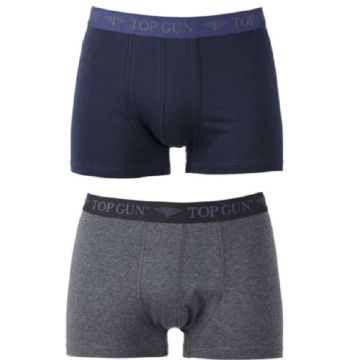 Top gun boxer shorts blauw grijs dubbelpack