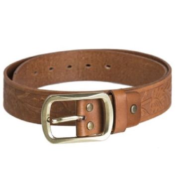 Mil-Tec western leren riem bruin
