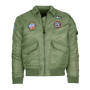 Fostex kinder CWU flight jacket groen