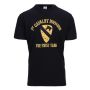 Fostex T-shirt First Cavalry Division zwart