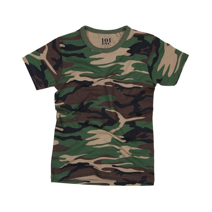 101-INC kinder T-shirt camo woodland 