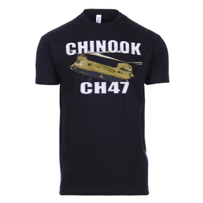 T-shirt Chinook CH-47 zwart