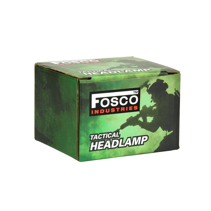 Fosco tactical hoofdlamp groen
