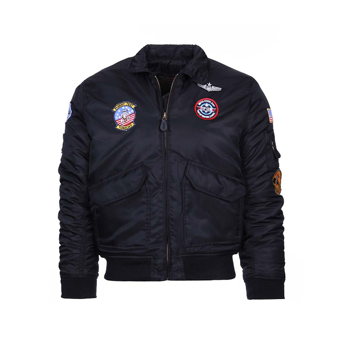 Fostex kinder CWU flight jacket zwart