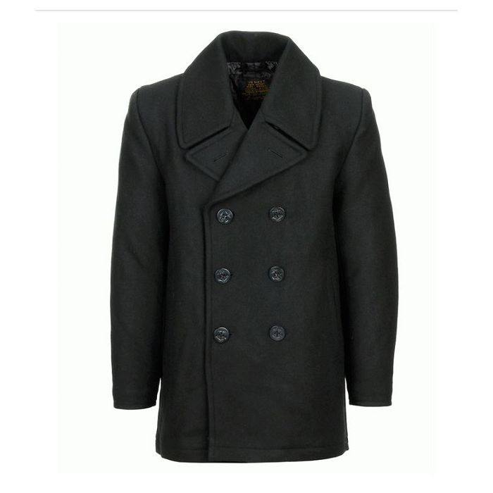 Fostex Pea Coat marine jas zwart