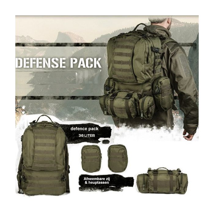Mil-Tec US army defence pack rugtas