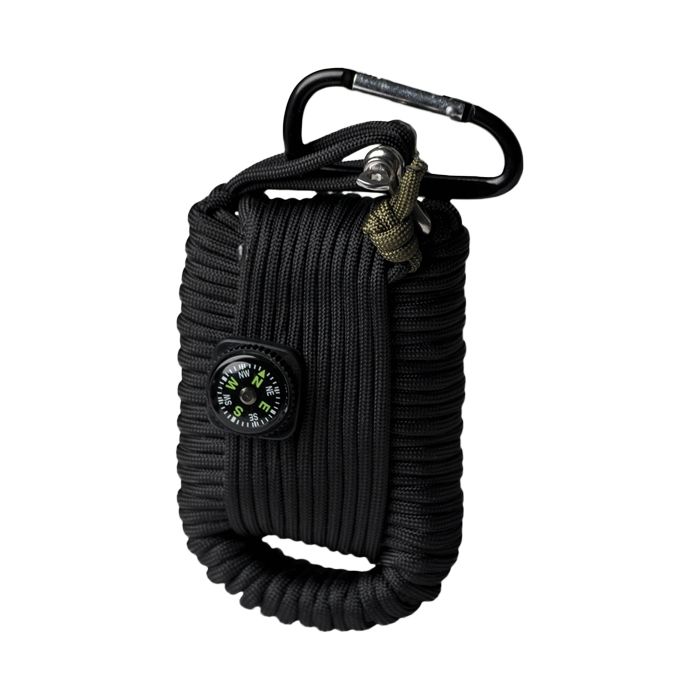 Mil-Tec paracord survival kit zwart