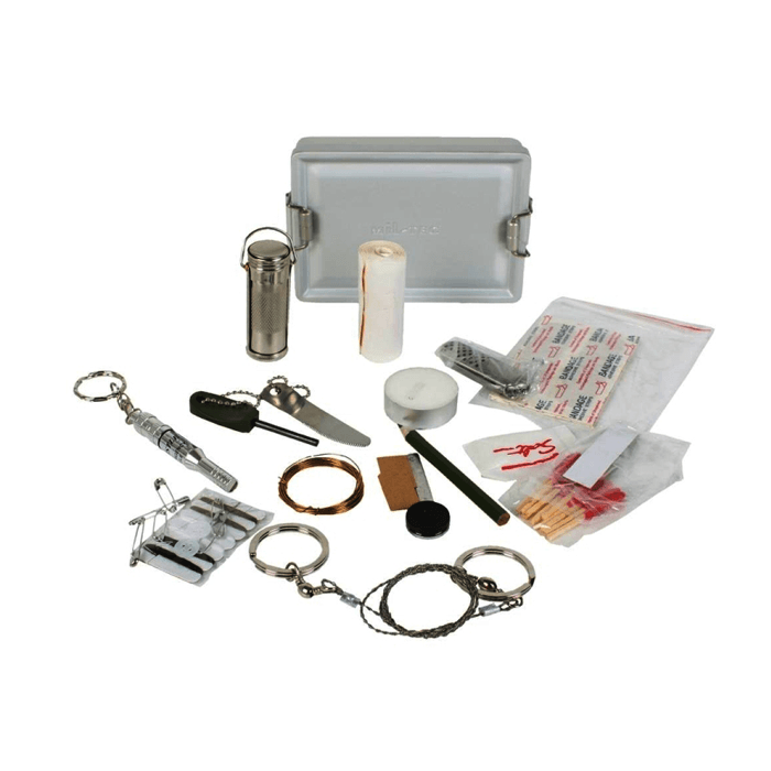 Mil-Tec survival kit alu box