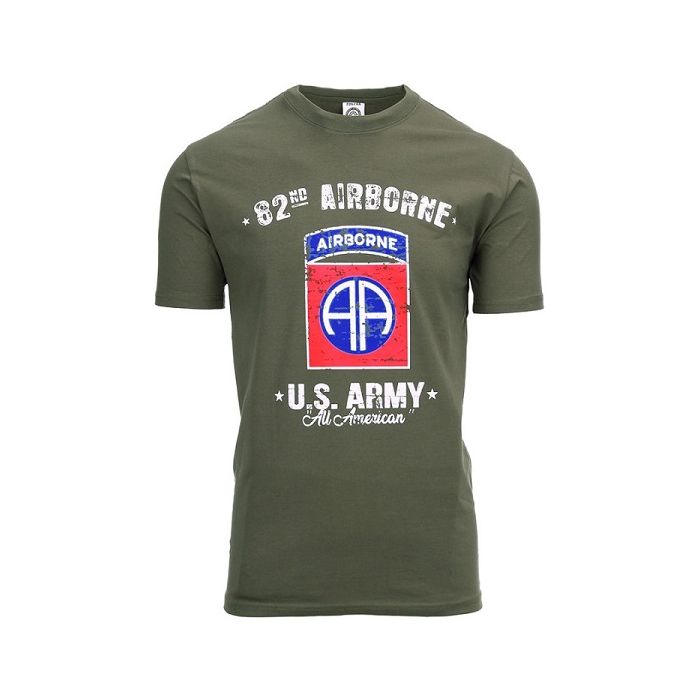 Fostex T-shirt U.S. Army 82nd Airborne groen