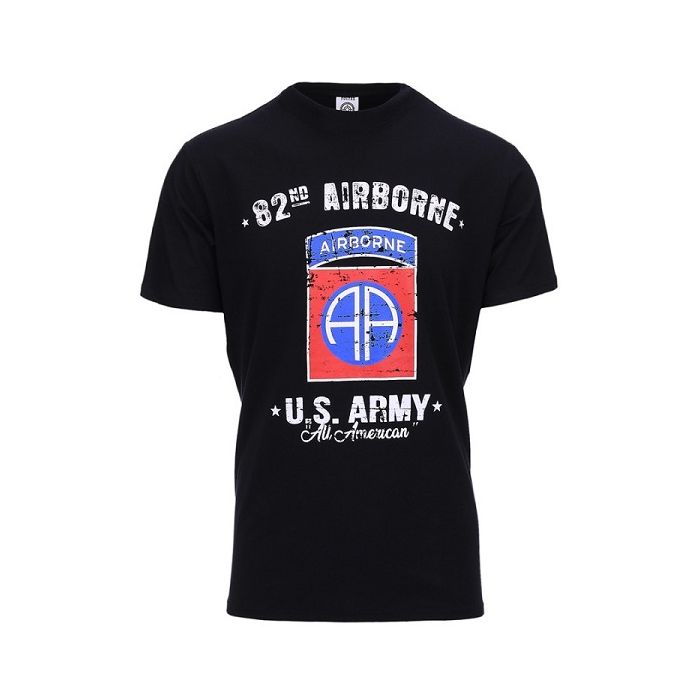 Fostex T-shirt U.S. Army 82nd Airborne zwart