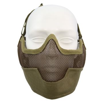 101-INC airsoft beschermingsmasker met oorbescherming khaki