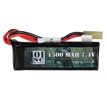 101 INC Li-Po batterij 7.4V -1500 MAH
