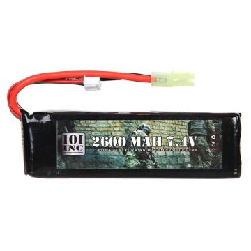 101 INC  Li-Po batterij 7.4V -2600 MAH
