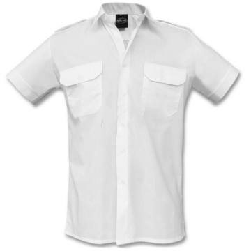 Mil-Tec overhemd korte mouw wit