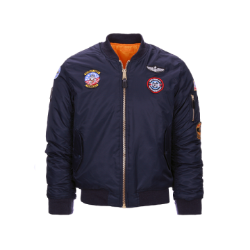 Fostex kinder MA-1 flight jacket USAF blauw