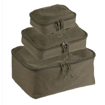 Mil-Tec 3 delig gaas opberg tassen groen (packing cubes)