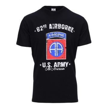 Fostex T-shirt U.S. Army 82nd Airborne zwart